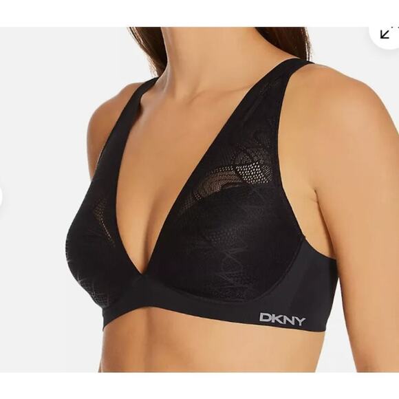 NWT DKNY Size Small Lace Comfort Contour Lightly Lined Wireless Bra DK7082 - Picture 1 of 5